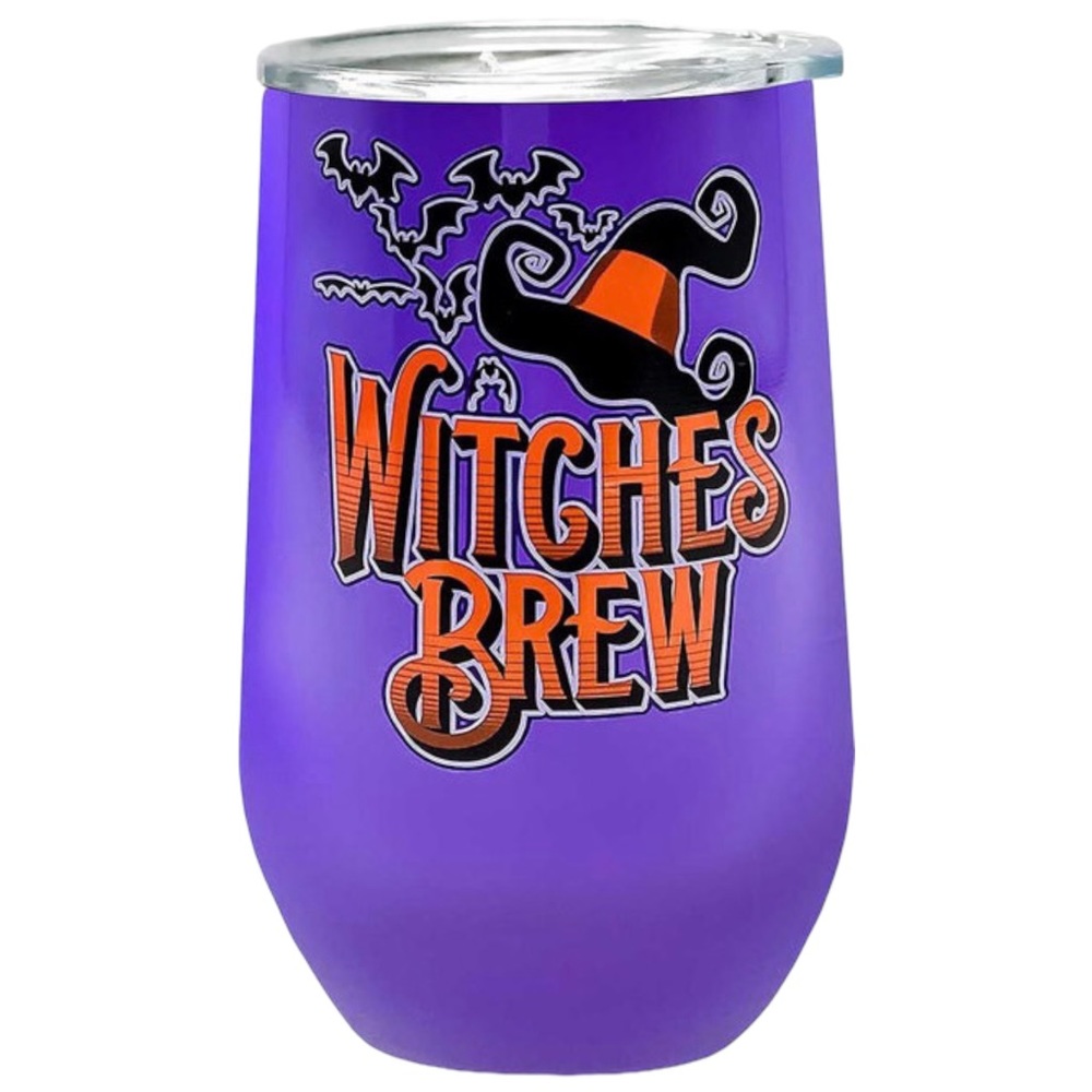 WITCHES BREW 16oz Stainless Steel INSULATED Cup Wine Tumbler NEW